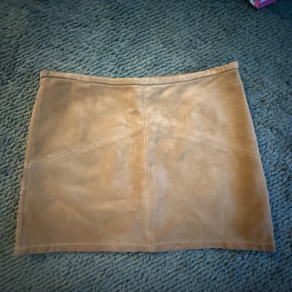 Vintage Suede Mini Skirt - Picture 1 of 5